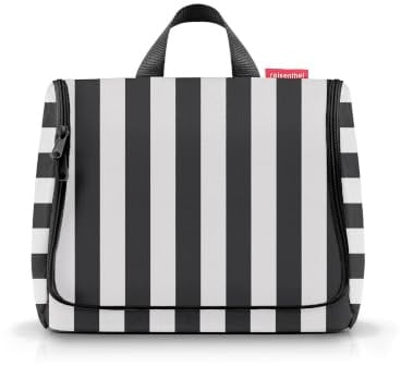 reisenthel toiletbag XL summerstripes Black - praktischer Kulturbeutel mit Haken, wasserabweisendes Material