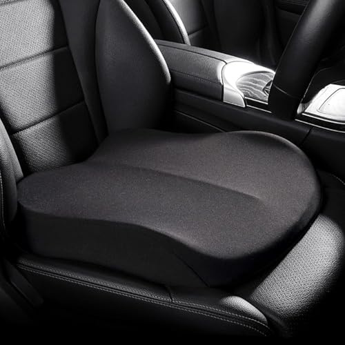 Auto Sitzkissen für Toyota Aygo X/Aygo X Hybrid, Komfort Sitzauflage für Hüfte Sitzerhöhung Auto Erwachsene Keilkissen Atmungsaktiv Anti Rutsch,Black