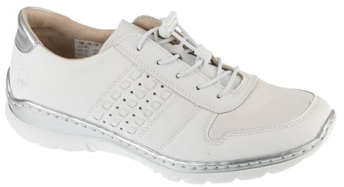 Rieker Shoes L32F3-80, Women half shoes, White, 39 EU
