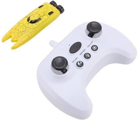 CHICIRIS Mini-RC-Boot, 2,4 GHz, 360° Drehbar, Ferngesteuertes Boot mit LED-Leuchten, Wiederaufladbares, Wasserdichtes Rennspielzeug für Schwimmbadkinder
