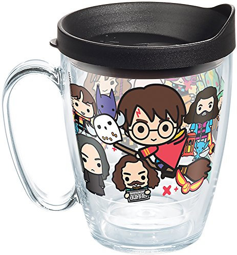 Tervis 1267948 Harry Potter - Group Charms Tumbler with Wrap and Black Lid, Tritan