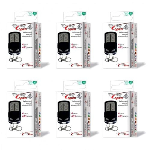 GBS Jolly Open 4 TELECOMANDO Radio Cancello Copioso Universale Confezione da 6