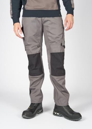 MASCOT Herren Mannheim Hose mit Knietaschen, Anthrazit/Schwarz, 82C47