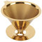Kaffeefilter, Goldwabenedelstahl, wiederverwendbarer Übergießkaffeefilter-Kaffeetropfer