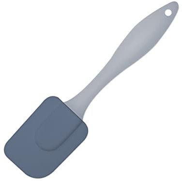 Fackelmann 670441 Mini spatule à pâtisserie, racloir en silicone, spatule pour pâtisserie et cuisine, Plastique, Silicone, Bleu, 19 x 4,5 x 1 cm