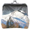 AJINGA Geldbörse mit Nordlichtern Aurora Borealis (2) Münzgeldbörse Pumpkin Leder Münzgeldbörse Snap Closure Clutch Bag