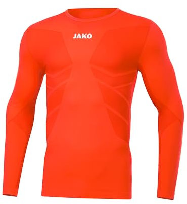 JAKO Comfort 2.0 Langarm Hell orange, L Unisex