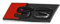 Audi 8P0853736AT94 Schriftzug S3 Kühlergrill Emblem Clip Exclusive Black Edition Logo, schwarz