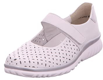 Semler Damen Lena - Mary Jane Schuh, Weiss Silber, 38 EU