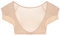 Confidenceforall® | Anti Schweiß DryDress Top Damen | Keine Schweißflecken | Bambus Unterwäsche & Silberionen | Sportshirt Damen mit Anti Schweiß Unterhemd für Sommer & Winter | Beige Größe S