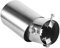 Yctze 1 Stück Universal Hinten Rund Chrom Edelstahl Auto Auspuff Endrohr Endrohr auspuffblende gebogenes endrohr endrohr gebogen auspuffblende doppelrohr gebogen auspuff endrohr 100mm auspuff auspuffb