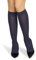 looksy Calze alte al ginocchio da donna con fascia anti-pressione 60 den taglia unica calda stivali lunghi opachi, Blu navy, Taglia unica