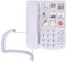 Yunseity Téléphone Fixe pour Personnes âgées, Téléphone Filaire à Image Mémoire, Gros Boutons, Numérotation à Une Touche pour Les Personnes âgées Malentendantes et Malvoyantes