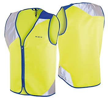 WOWOW Unisex – Erwachsene Breezie Sicherheitsweste, Gelb, L
