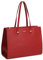 David Jones - Damen Shopper Handtasche - Frau Große Henkeltasche PU Leder - Arbeitstasche Viele Fächer Tasche - Aktentasche A4 Laptop Schultertasche Business Arbeit Schule Büro Elegant Tote - Rot