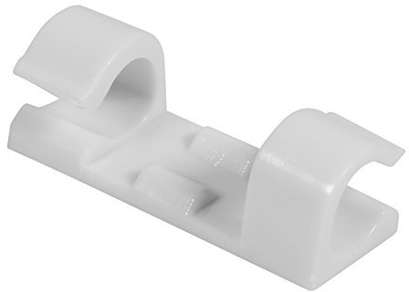 Kabelabhängungsklammer, Draht, Selbstklebend, für Halter für Organizer, Klemmhalter, 20 Stück, für Kabel, Posterständer, für Halter, Poster, Tröster-Clips (Weiss)