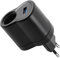 CGEAMDY AC-DC Auto Netzteil Adapter, 220V auf 12V(1A) Zigarettenanzünder Adapter Steckdose, Zigarettenanzünder-Buchse Gleichrichter Wechselrichter für Auto Van Electric