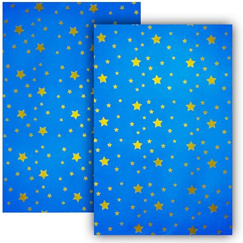 Gesar 2 Blatt 100 x 70 cm Papier Himmel für Krippe - Höchste Qualität, Formbar - Hintergrund - Hergestellt in Italien