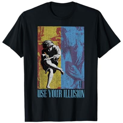 Guns 'n' Roses Double Illusion Rock Music Band T-Shirt
