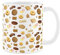 Purely Home British Biscuits Ceramic Mug - Novelty Cookie Print - Tea Coffee Gift/Present Mug