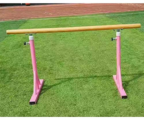 AuLYn Ballettstange, Höhenverstellbare Einzelstange Für Den Innenbereich, Beinpresse Aus Massivem Holz, Tanzstudio-Landung, Feste Ballettstange
