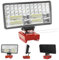 Yinniy Lumière Compatible avec Milwaukee 18V,Lampe de Travail Led Sans Fil 38W 6000Lm Lampe de Poche Rechargeable avec Protection Basse Tension Et Usb,Avec La Route Projecteur Alimenté Par Batterie