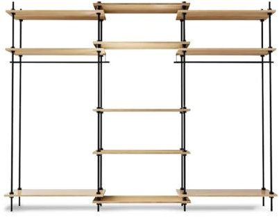 Master Regale DEKO Regalsystem: 2 Kleiderschränke 185x85x35cm mit Erweiterung 85x35cm