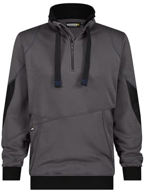 DASSY® Stellar Sweatshirt - Größe XL - WEIß/ANTHRAZITGRAU