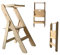 Lernturm Klappbar aus Holz, Lernturm faltbar, Küchenturm aus Holz, Klappbarer Küchenhelfer, Lerntower Montessori, Kleiner Lehrturm (Natural)
