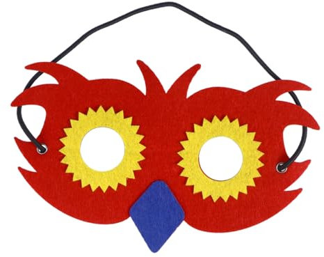 KONTONTY Kinder Eule Tier Halb Party Tanz Tier Cosplay Lieferungen Rot Stilvolle Bequeme
