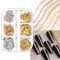 6 Strips/Box Professional 3D Metal Nail AB Chains Nail Art Decorations DIY Jewelry Gems For Womens Diamond Chain For Women Men