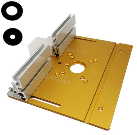 Router Table Insert Plate, Router Lift, Aluminum Router Table Plate for Woodworking, Wood Milling Flip Board with Aluminum Alloy Flip Plate Backer Angle(Only Plate)