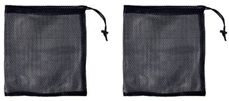 BEAHING Mesh -Beutel mit Kennzeichen Nylon -Netzbeutel mit Kabelschlossverschluss für Golfbälle 2pcs, Netto -Tasche mit Schlossverschluss