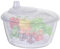 Secador de ensalada – Spinner manual de lechuga | Spinner de ensalada con arandela y cuenco | Spinner desmontable para verduras y frutas | Colador de lechuga Spinner secador de frutas Spinner para