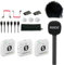 Rode Wireless ME Dual Mikrofon Funksystem Weiss + Interview GO Handadapter + keepdrum Fell-Windschutz BK