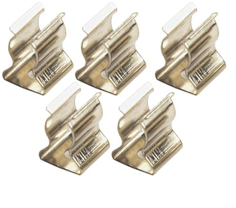 Withtalentto 10 Pack Spring Clamps, Heavy Duty Spring Terry Clips, Tool Hanger Stainless Steel Spring Clips, For Hanging Kitchen, Home Garden Garage Tool Organization(6mm)
