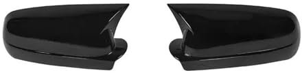 auto Per VW Per Golf 4 MK4 1998-2002 Per P&assat B5 Per Jetta Adesivo Specchietto Retrovisore Laterale Auto Tappo Rivestimento Esterno Portiera Accessori(Nero lucido)