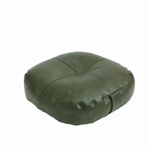 Vintage PU Leder Bodenkissen Quadratisches Kissen Dicke Rückenlehne für Meditation Schlafzimmer Balkon