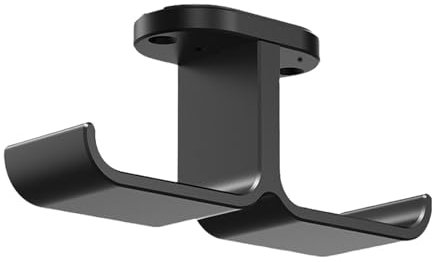Aluminum Alloy Double Headphone Rack Under Desk Mounting Solution Elegant Metal Organiser Game Controllers Hanging Rack