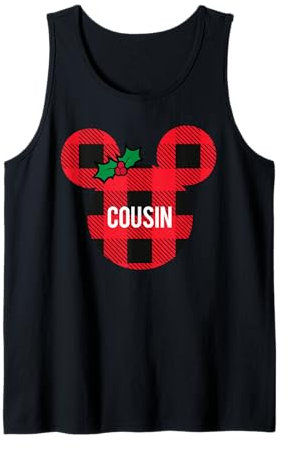 Disney Minnie Mouse Family Matching Holiday Plaid Cousin Débardeur