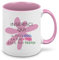 Teetaly Tazza Personalizzabile colorata In Ceramica (Rosa)