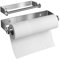 27CM Edelstahl Küchenrollenhalter, Küchenrollenhalter Wand,Papierrollenhalter mit Schrauben, Küchenpapierhalter für Küche Badezimmer Wohnzimmer, Silber