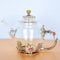 450ML Creative Flower Glass Teapot Crystal Glass Teapot for Kung Fun Tea