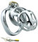 Chastity Cage Männer Sexspielzeug Peniskäfig mit Unsichtbarem Schloss und 2 Schlüsseln Metall Keuschheitskäfig für Mann Penis Bondage Edelstahl Cock Cage Atmungsaktiv Penis Käfig (45mm,L)