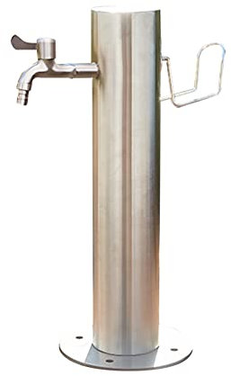 Robinet De Jardin À Colonne D'Eau En Acier Inoxydable, Support De Tuyau D'Arrosage Extérieur Avec Antigel, Colonne D'Eau Verticale, Robinet D'Extérieur Sur Pied, Colonne Pour Robinets Extérieurs, Cyl
