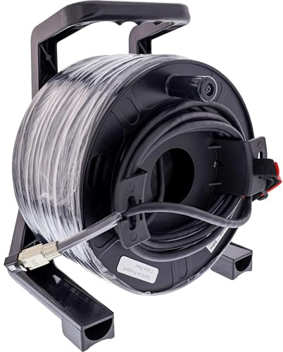 InLine Netzwerk-Kabeltrommel Outdoor Cat.6A, 50m, S/FTP PUR-Kabel, RJ45, IP67, PoE++ tauglich, UV-beständig, abriebfest, 78593A