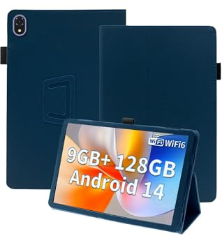 toergy protective case for DOOGEE U10 tablet android 14 tablet with hand strap & stand& anti-drop feature - sleek and simple design,blue