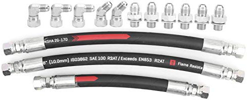 Linea del tubo della pompa dell'olio ad alta pressione impostata per 7 3L 2003 con pressione di lavoro 0 psi e pressione minima di scoppio minima di 23200 psi in acciaio e tubo