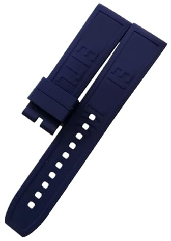 ROUHO Flessibile Gomma Cinturino Orologio Ricambio Resistente Sudore Bracciale Orologio per Breitling Superocean Blackbird