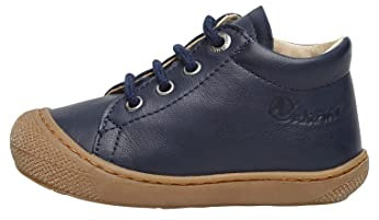 Naturino Chaussures Premiers Pas en Cuir, Bleu foncé 18